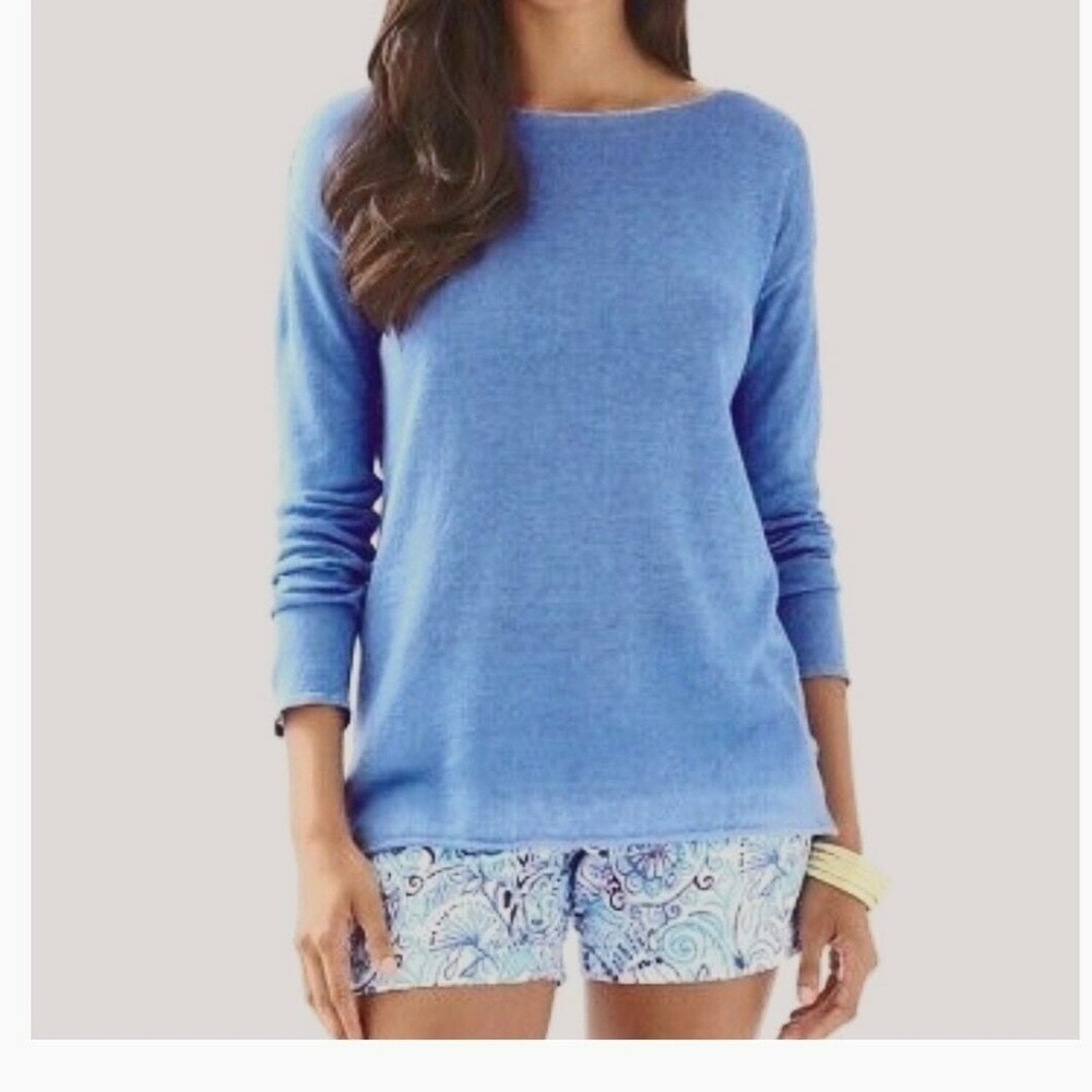 Lily Pulitzer light blue sweater medium